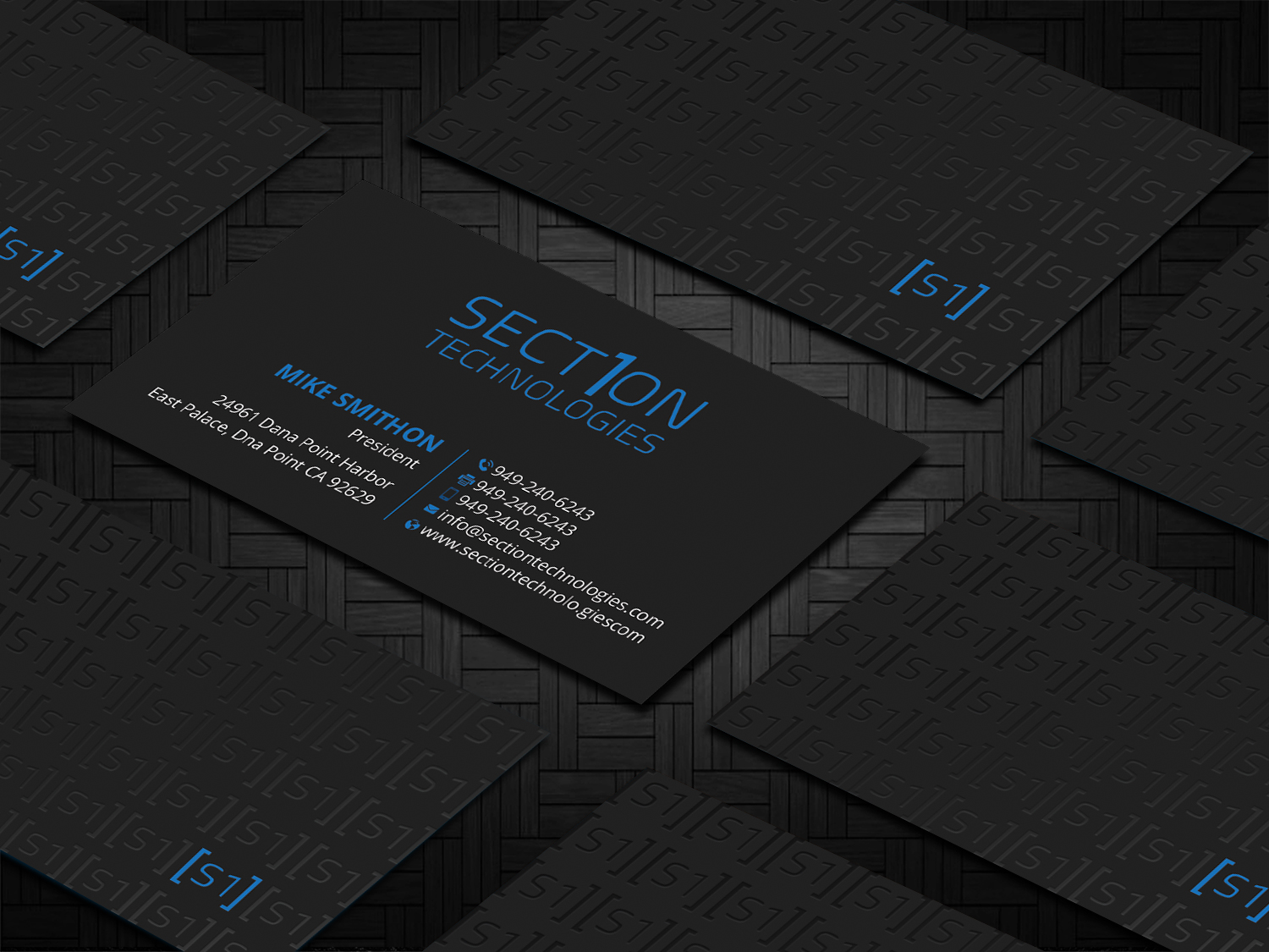 Business Card Design by DesignShout for Section 1 Technologies | Design #23820689