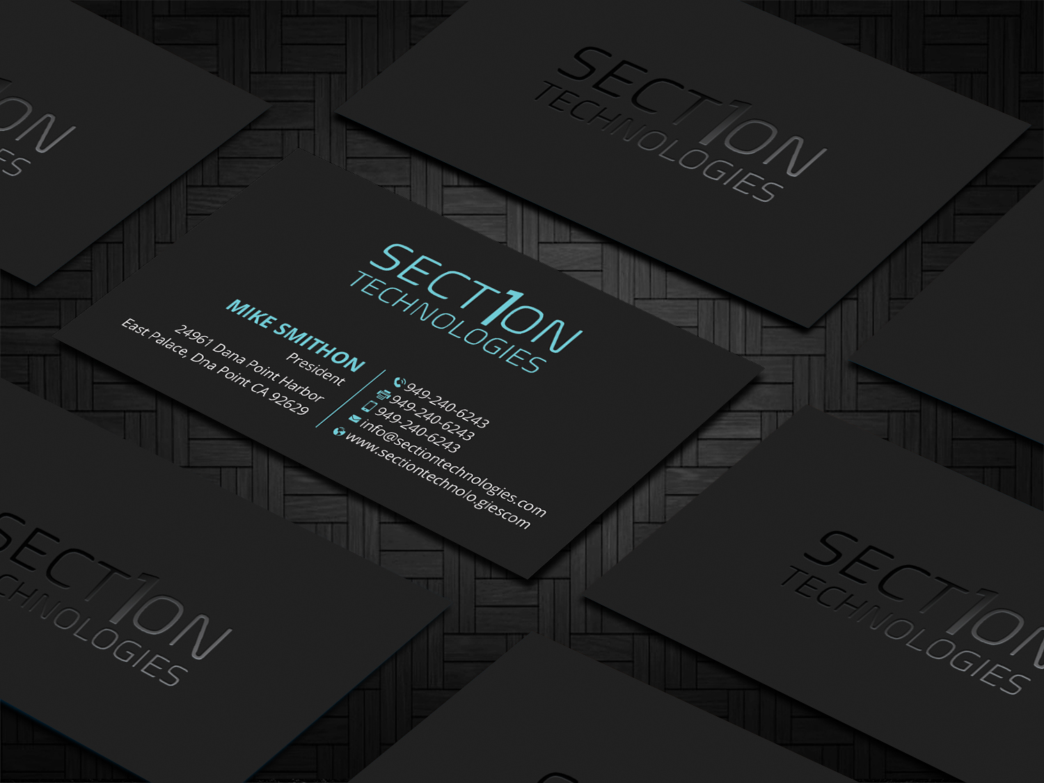Business Card Design by DesignShout for Section 1 Technologies | Design #23820690