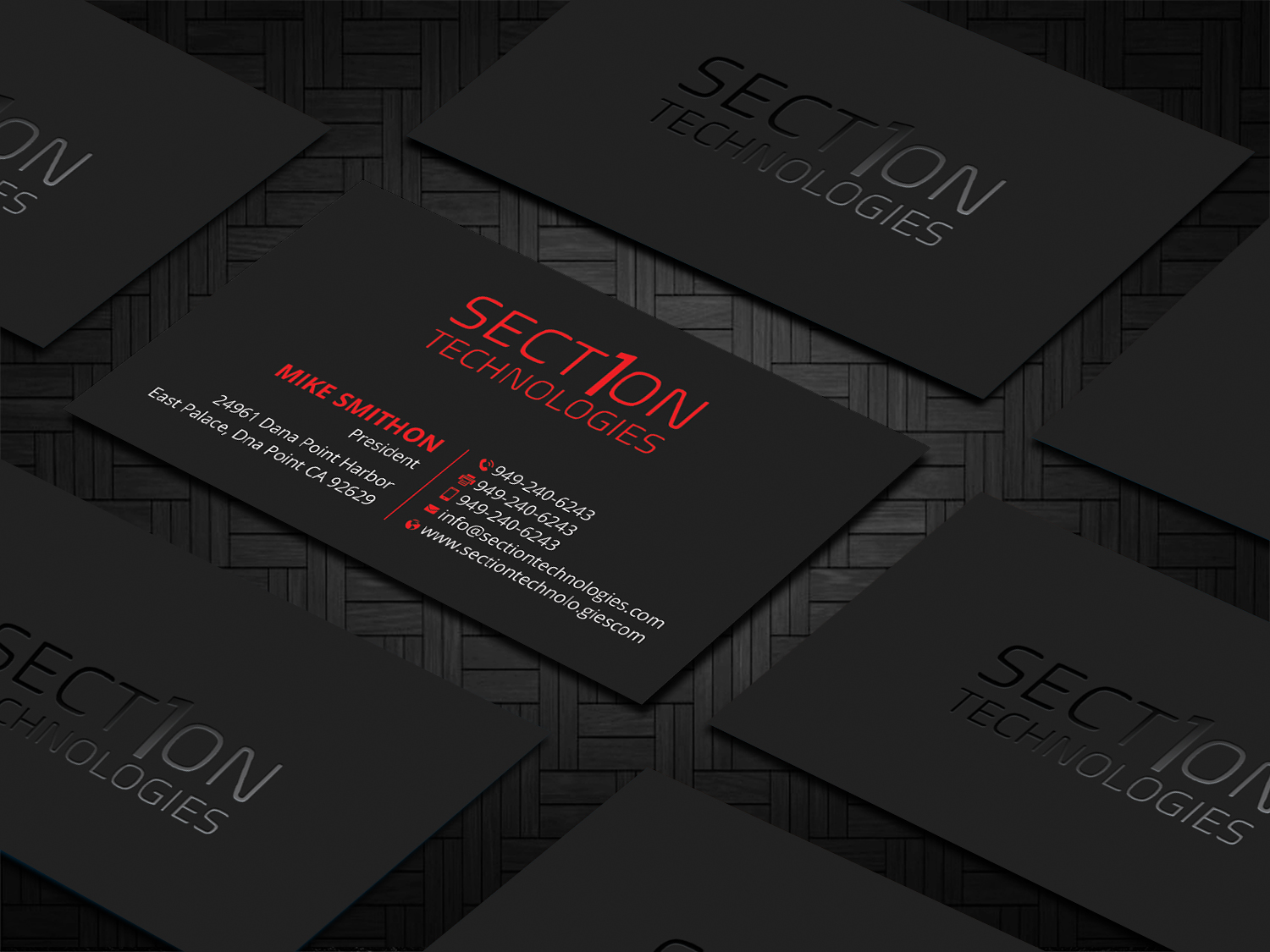 Business Card Design by DesignShout for Section 1 Technologies | Design #23820745