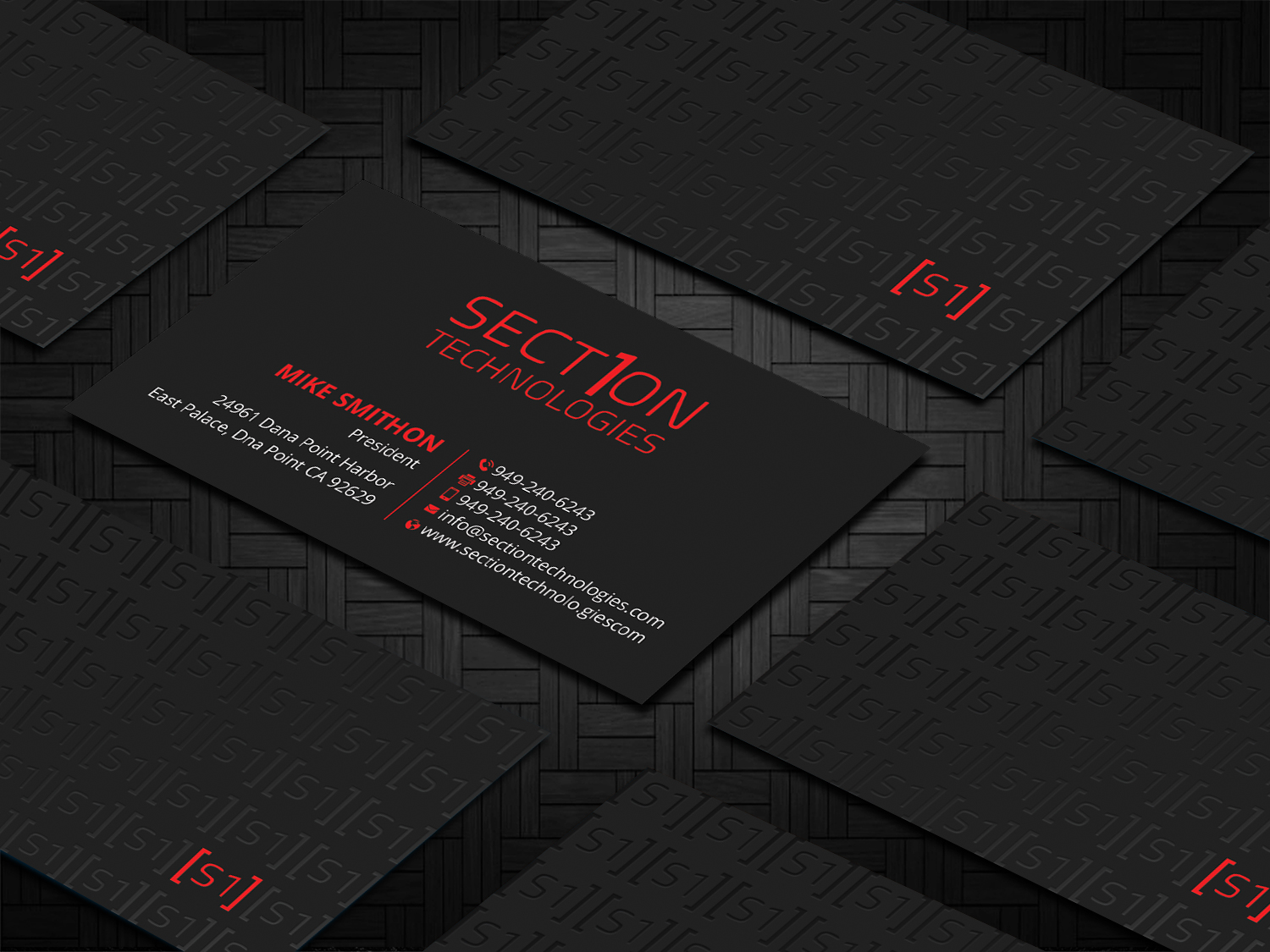 Business Card Design by DesignShout for Section 1 Technologies | Design #23820746