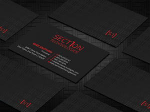 Business Card Design by DesignShout for Section 1 Technologies | Design: #23820746