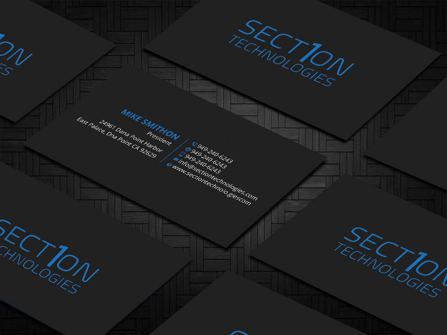 Business Card Design by DesignShout for Section 1 Technologies | Design #23820872