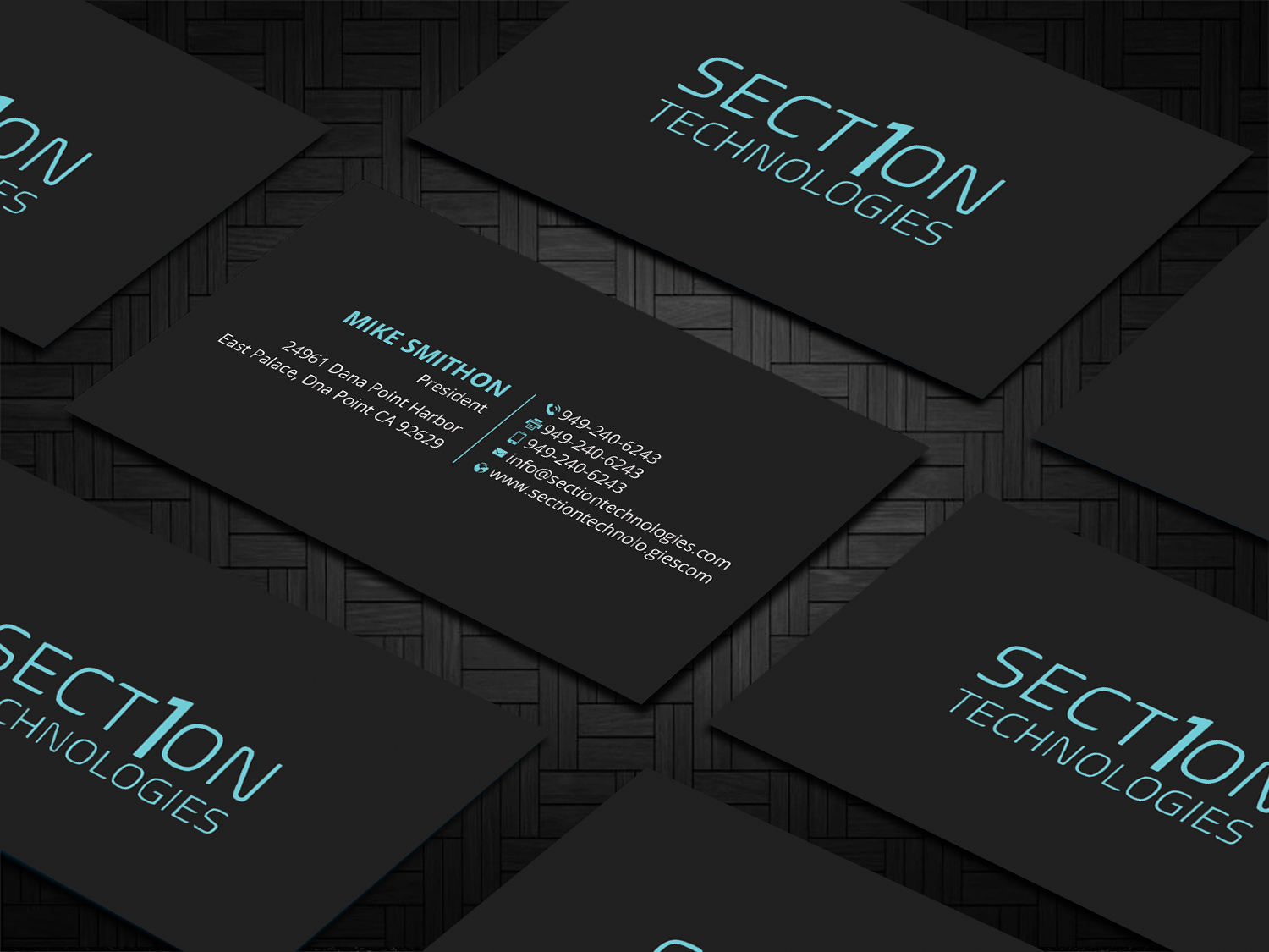 Business Card Design by DesignShout for Section 1 Technologies | Design #23820873