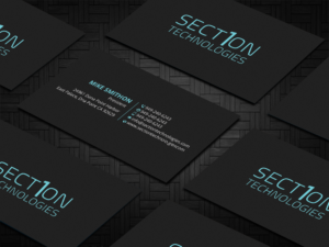 Business Card Design by DesignShout for Section 1 Technologies | Design: #23820873