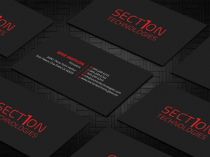 Business Card Design by DesignShout for Section 1 Technologies | Design: #23820874