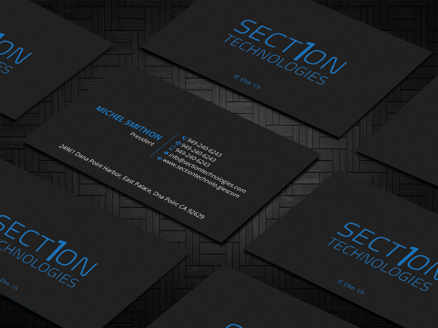 Business Card Design by DesignShout for Section 1 Technologies | Design #23821374
