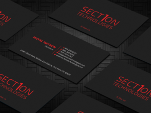 Business Card Design by DesignShout for Section 1 Technologies | Design: #23821375