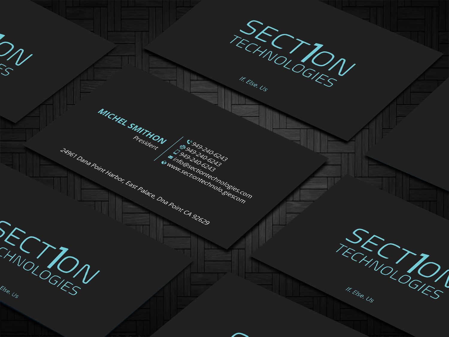 Business Card Design by DesignShout for Section 1 Technologies | Design #23821376