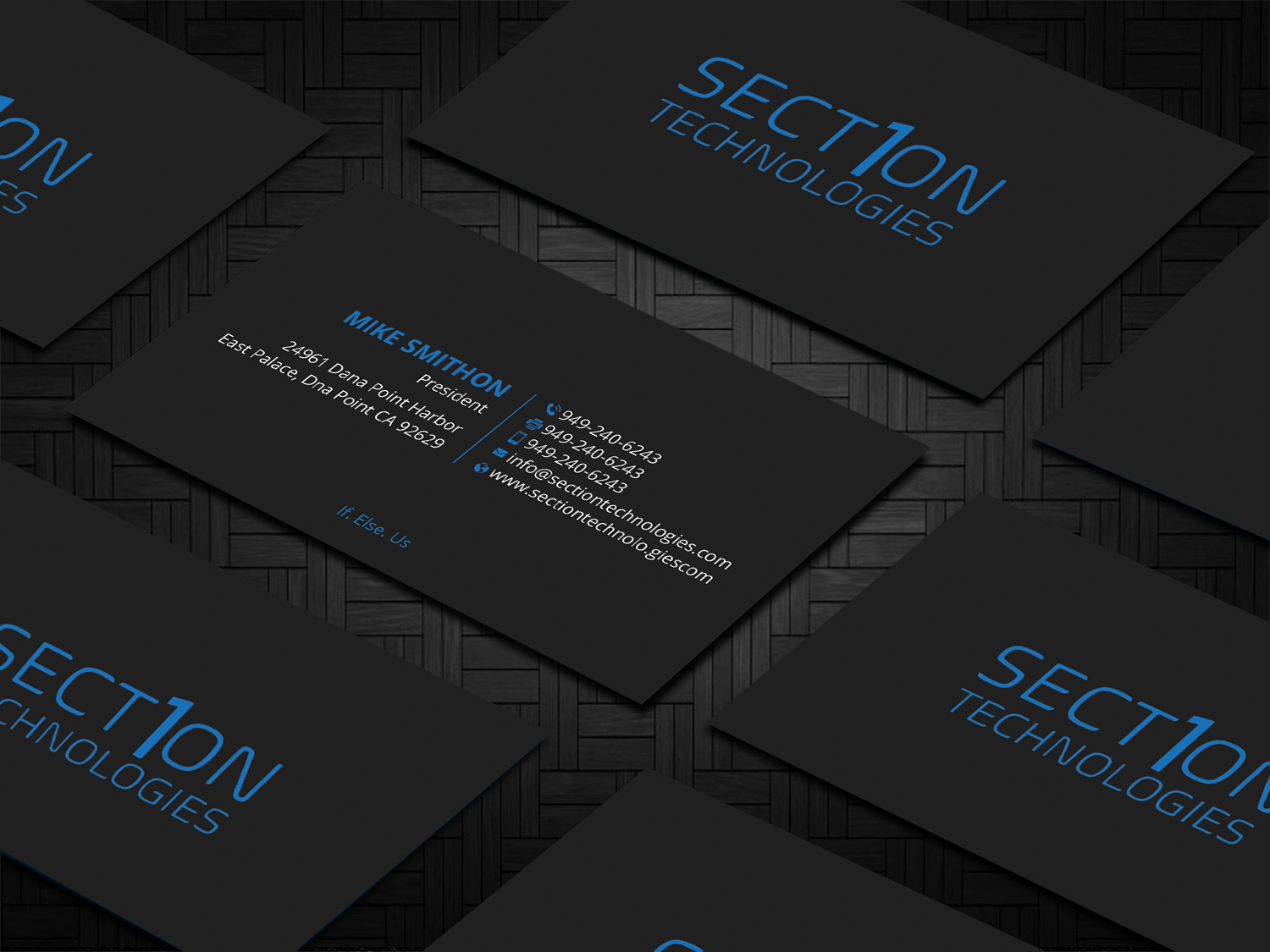 Business Card Design by DesignShout for Section 1 Technologies | Design #23821384