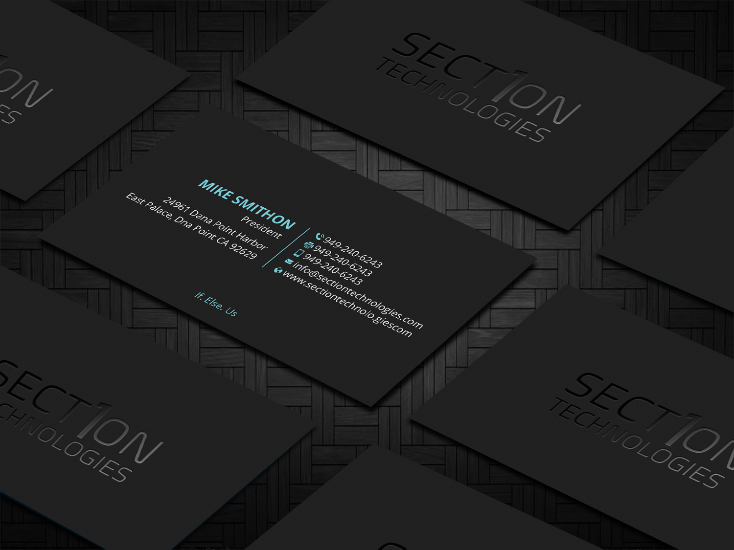 Business Card Design by DesignShout for Section 1 Technologies | Design #23821396