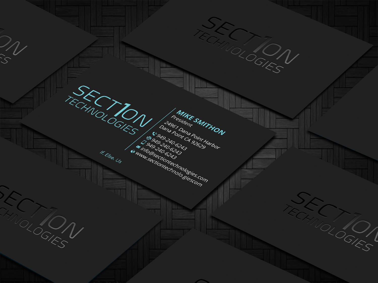 Business Card Design by DesignShout for Section 1 Technologies | Design #23821578