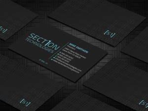 Business Card Design by DesignShout for Section 1 Technologies | Design: #23821579