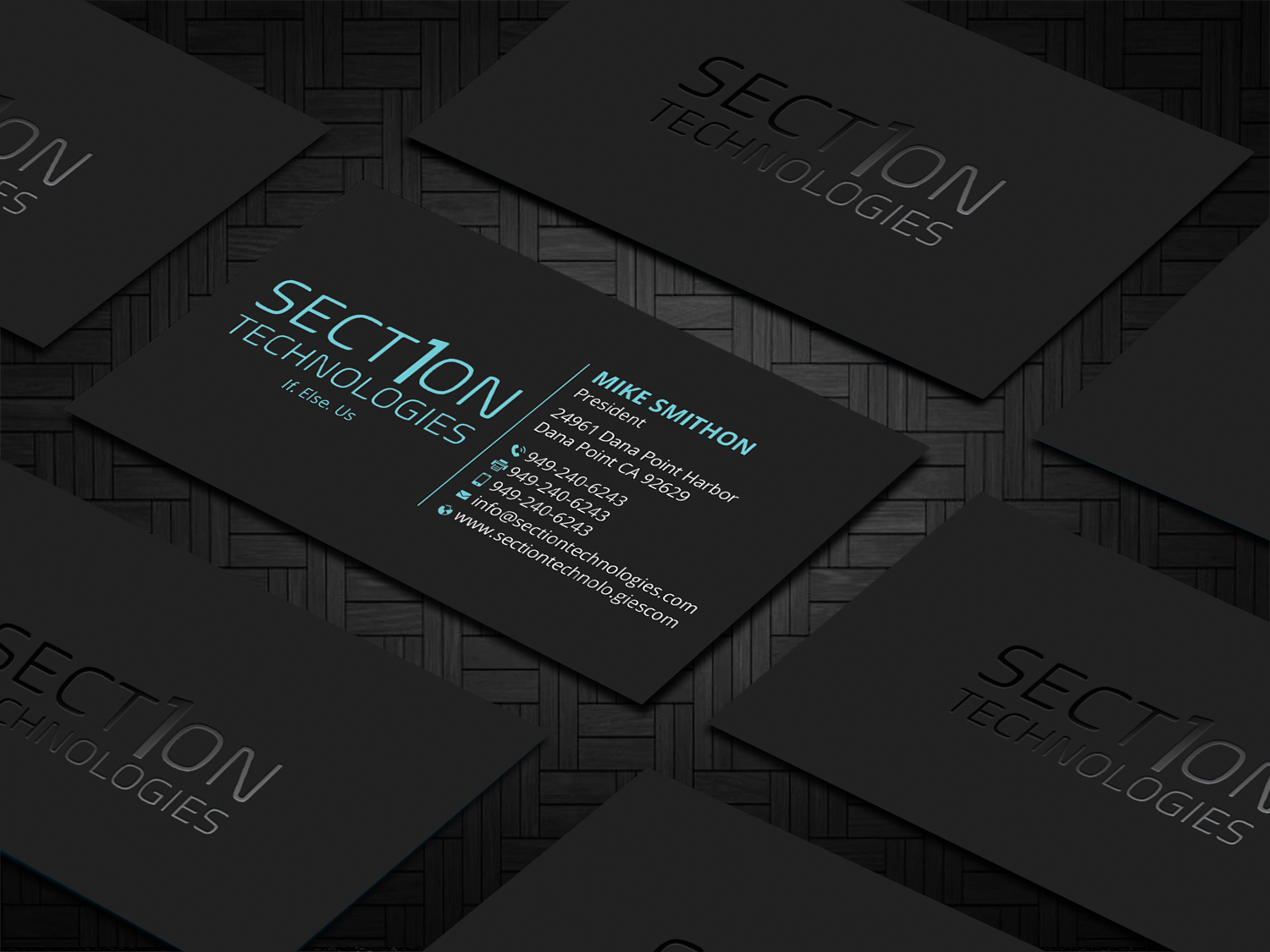 Design de Carte de Visite par DesignShout pour Section 1 Technologies | Design #23821606