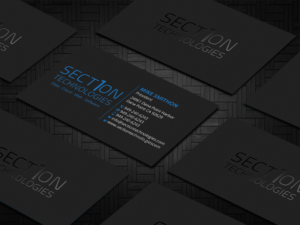 Business Card Design by DesignShout for Section 1 Technologies | Design: #23828156