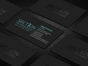 Business Card Design by DesignShout for Section 1 Technologies | Design: #23828158