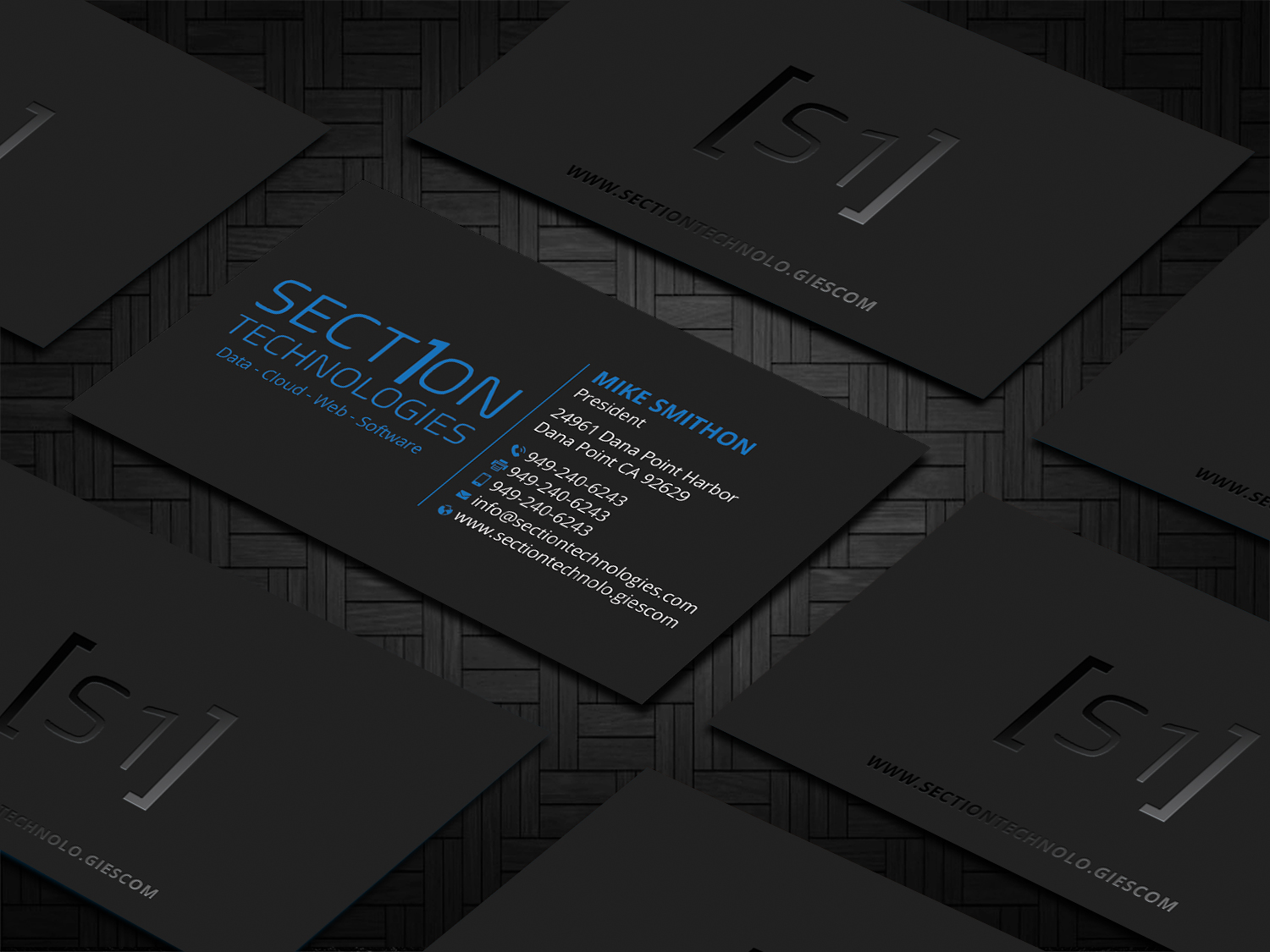 Business Card Design by DesignShout for Section 1 Technologies | Design #23828272