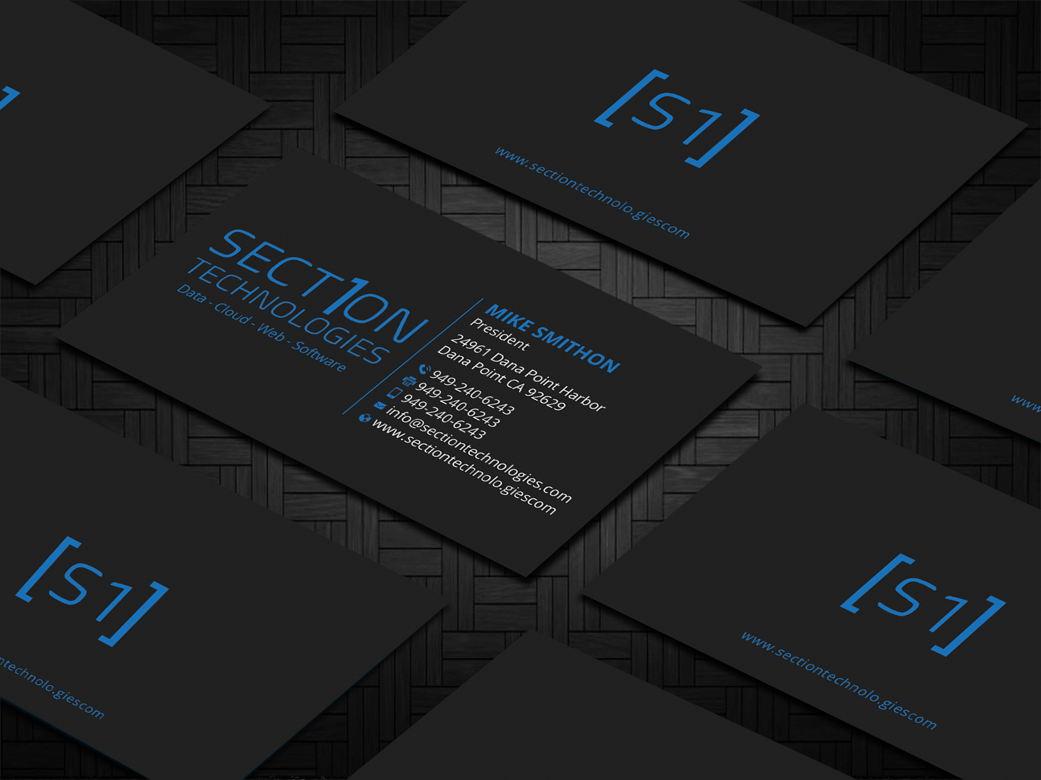 Business Card Design by DesignShout for Section 1 Technologies | Design #23828273