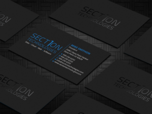 Business Card Design by DesignShout for Section 1 Technologies | Design: #23828321