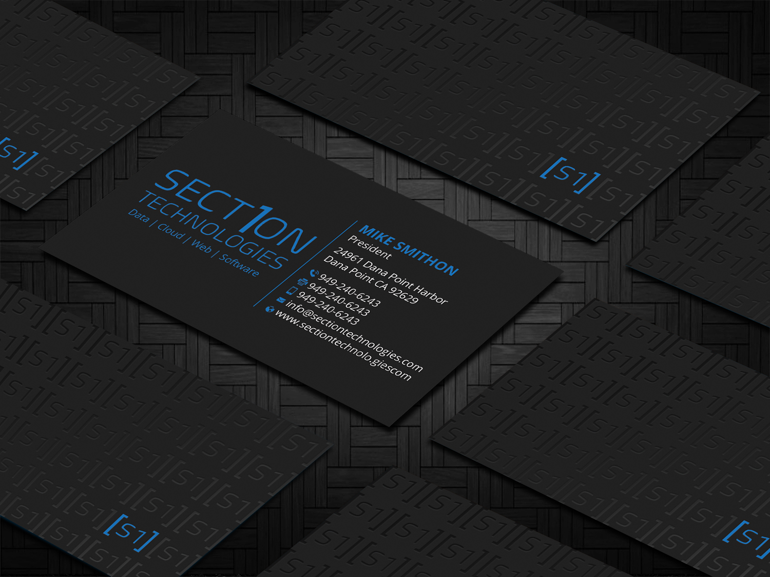 Business Card Design by DesignShout for Section 1 Technologies | Design #23828338