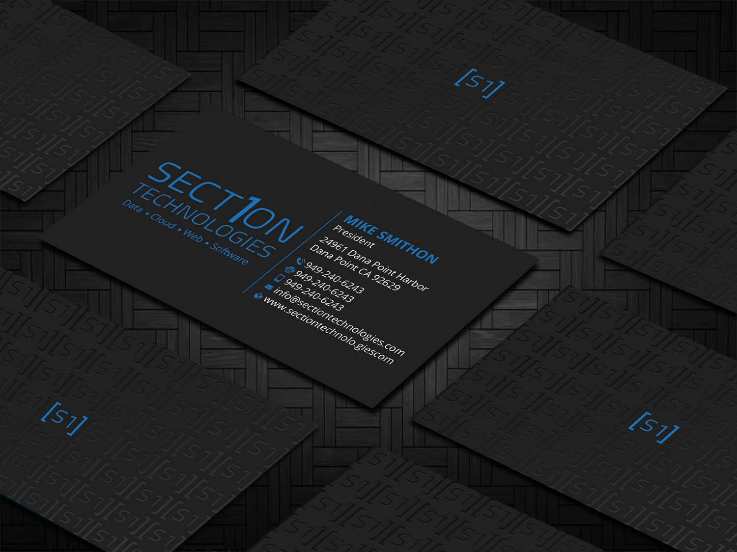 Business Card Design by DesignShout for Section 1 Technologies | Design #23828425