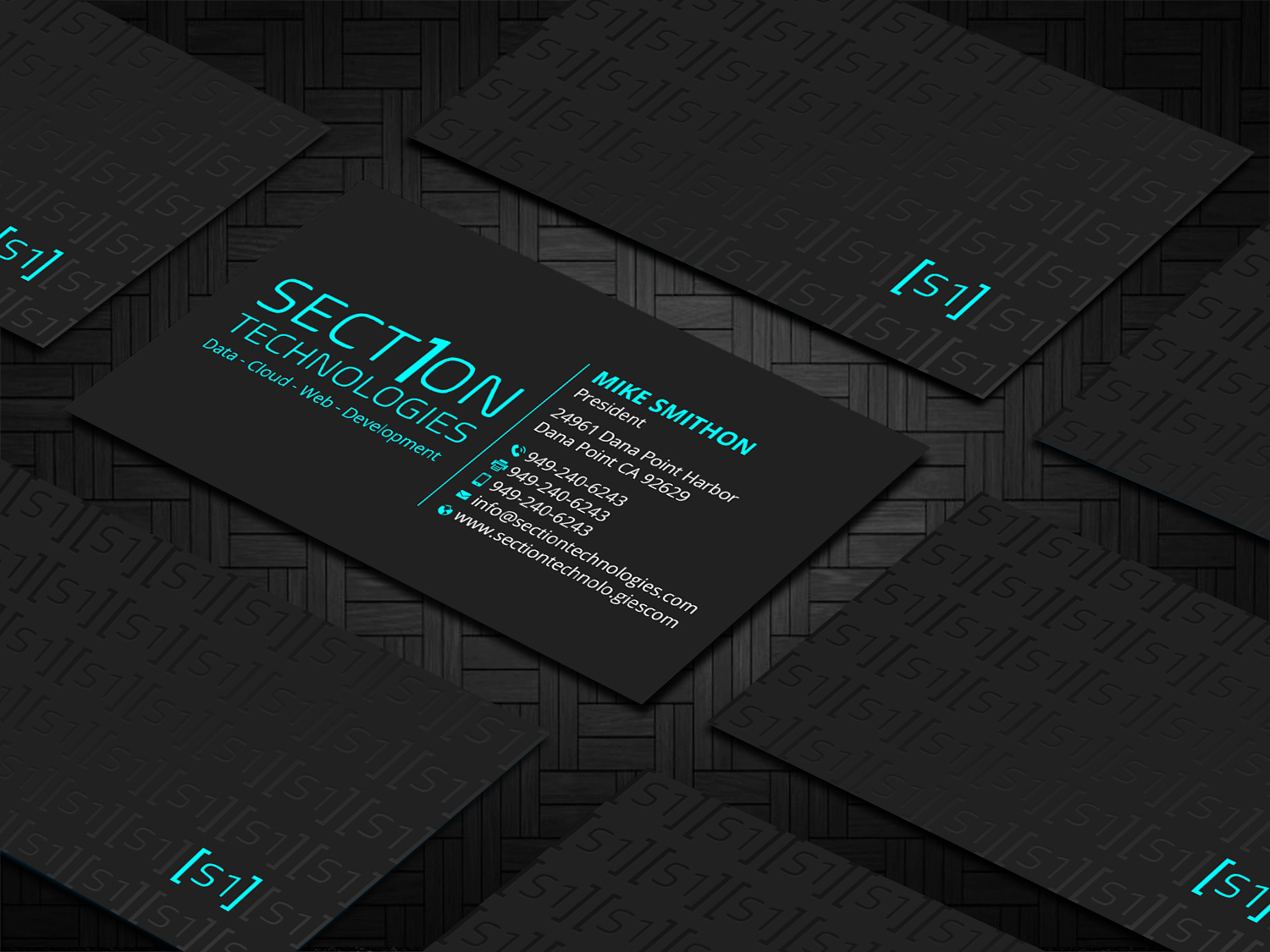Business Card Design by DesignShout for Section 1 Technologies | Design #23852043