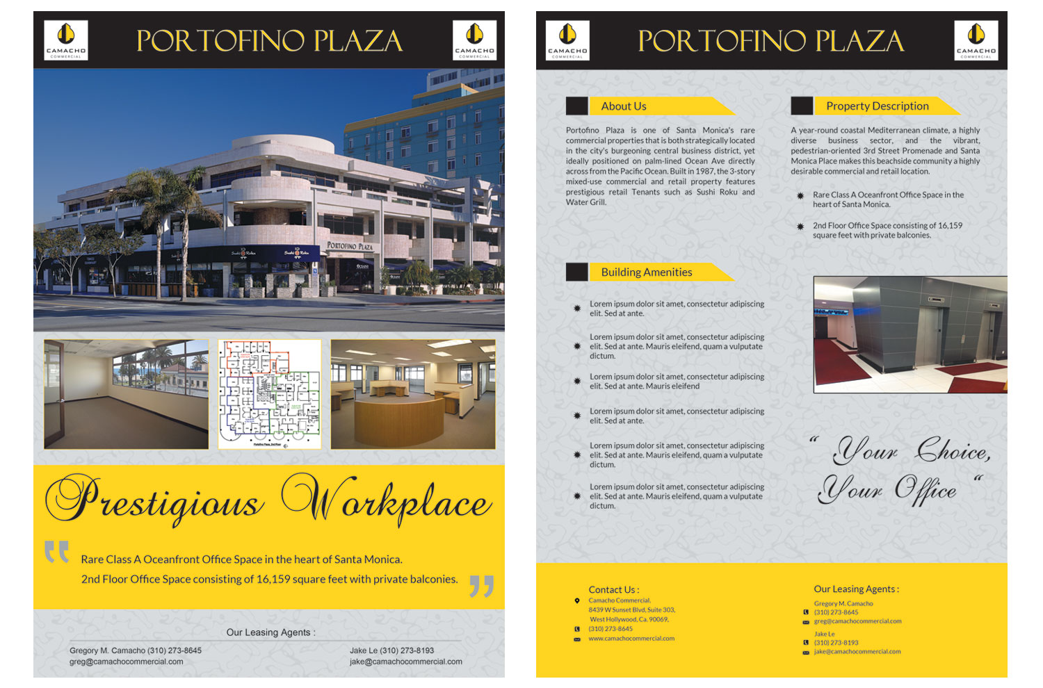 Flyer-Design von Tariq Shamim für Camacho Commercial Real Estate Services | Design #3028733