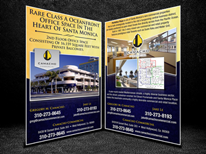 Flyer-Design von bocaj.ecyoj für Camacho Commercial Real Estate Services | Design: #3011745
