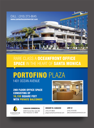 Flyer Design by rkailas for Camacho Commercial Real Estate Services | Design #3052052