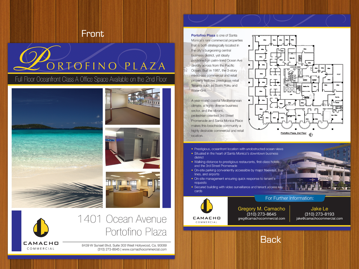 Flyer-Design von Mon01 für Camacho Commercial Real Estate Services | Design #3004900