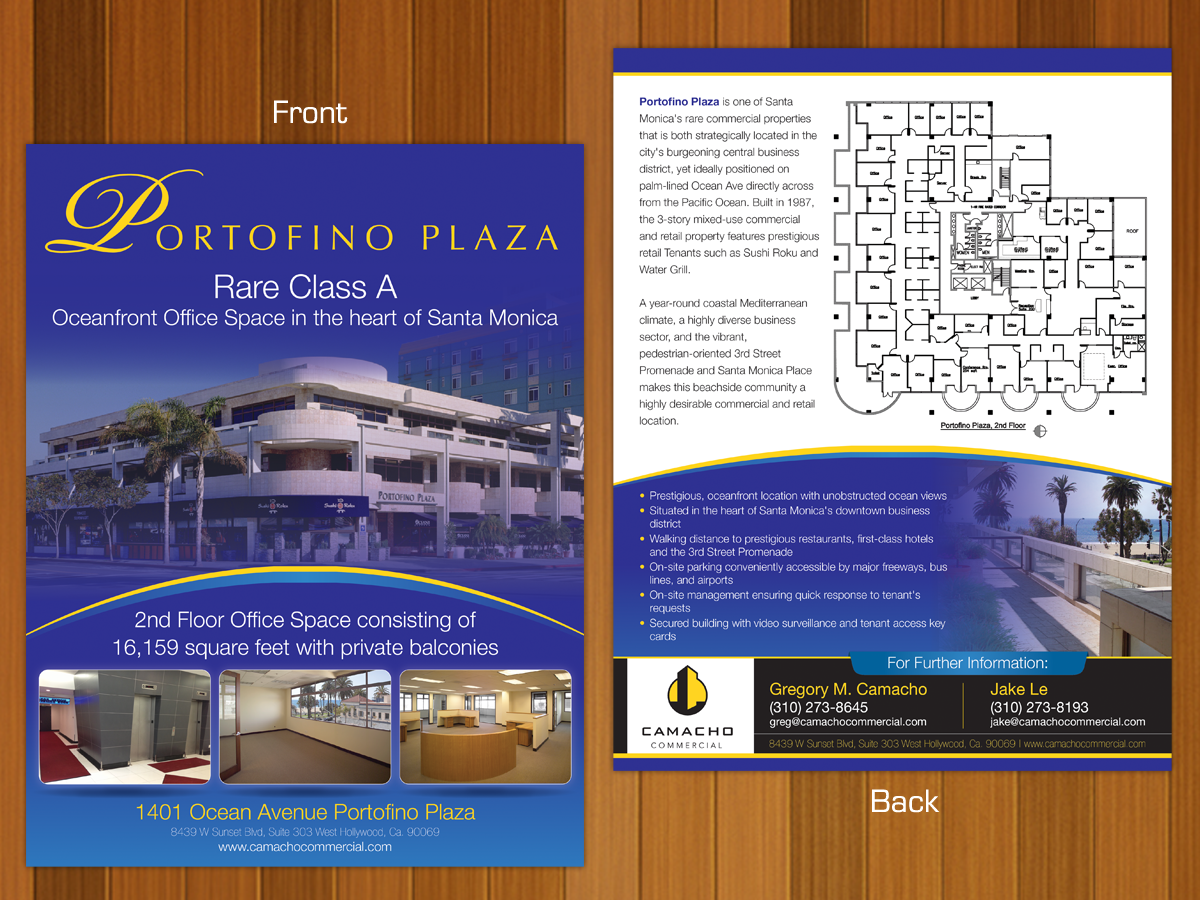 Flyer Design by Mon01 for Camacho Commercial Real Estate Services | Design #3040332