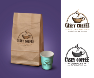 Casey Coffee Company (Tag line: Better Beans. Better Brew. Better Coffee.) | Diseño de Logo por dianagargaritza
