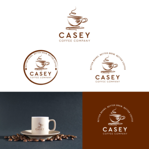 Casey Coffee Company (Tag line: Better Beans. Better Brew. Better Coffee.) | Diseño de Logo por Amethystica