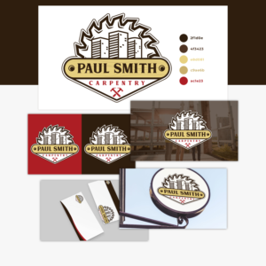 Logo Design by Jose Alvin for Paul Smith Carpentry ltd  | Design: #23818545