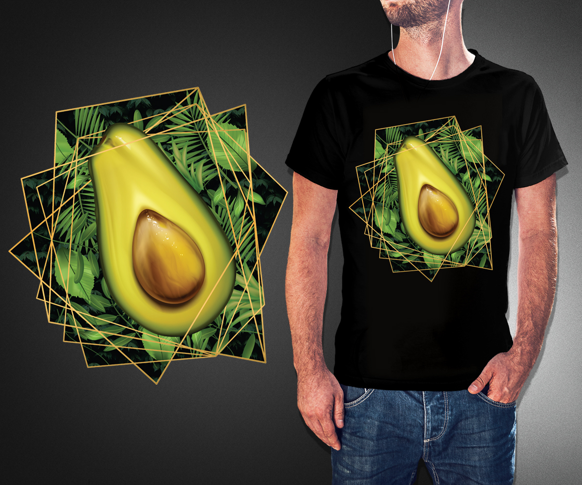 T-shirt Design for Avocado and More by 