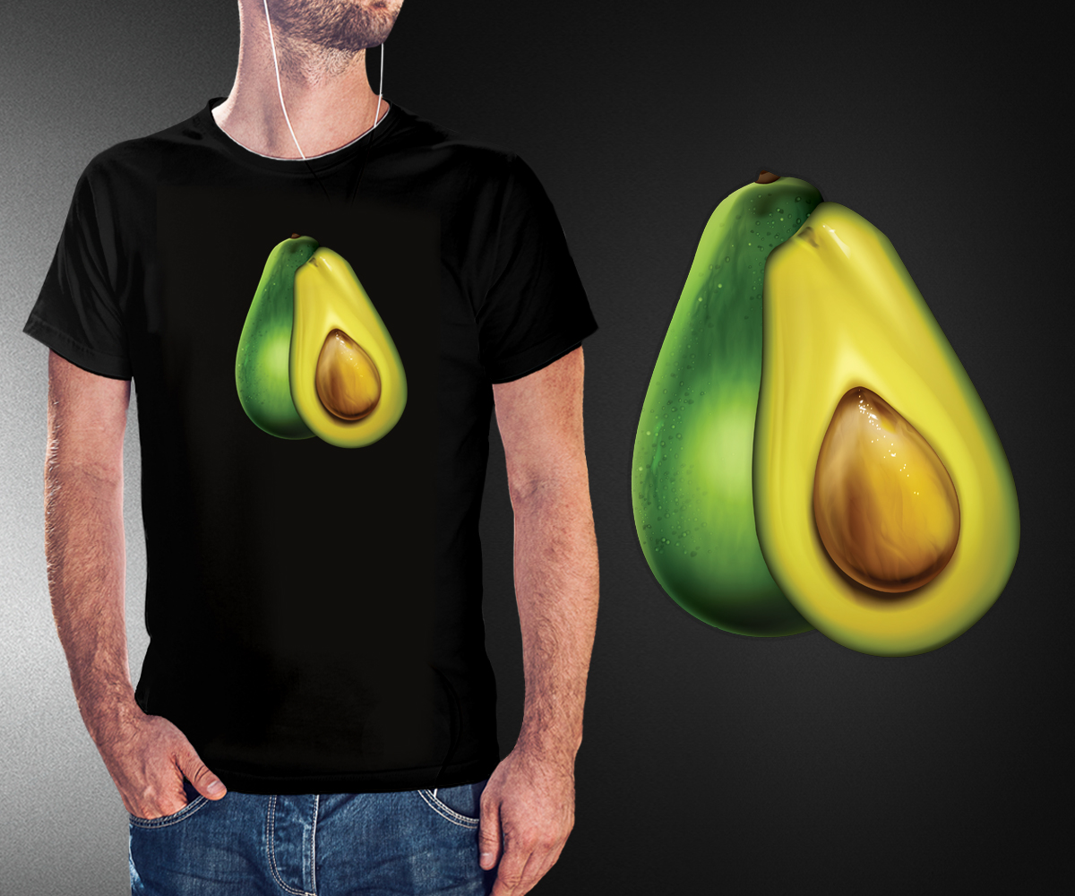 T-shirt Design for Avocado and More by 