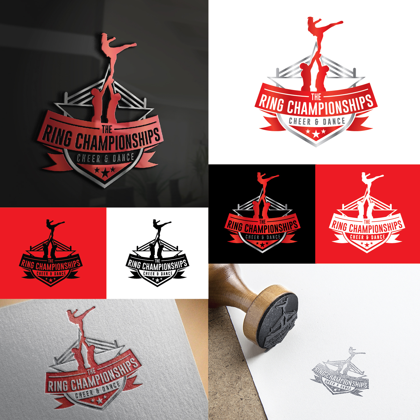 Logo Design by Maxo-Biz for The Ring Championships Cheer and Dance | Design #23827399