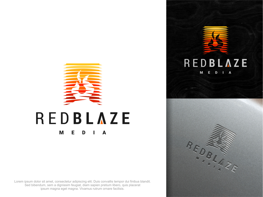 Logo Design by artswolf for Red Blaze Media | Design #23852634