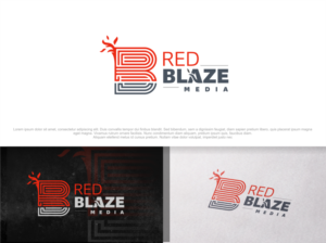 Logo Design by artswolf for Red Blaze Media | Design: #23852641