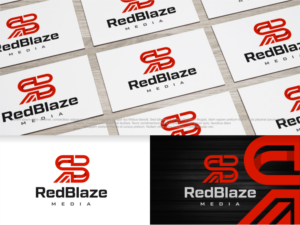Logo Design by artswolf for Red Blaze Media | Design: #23852643
