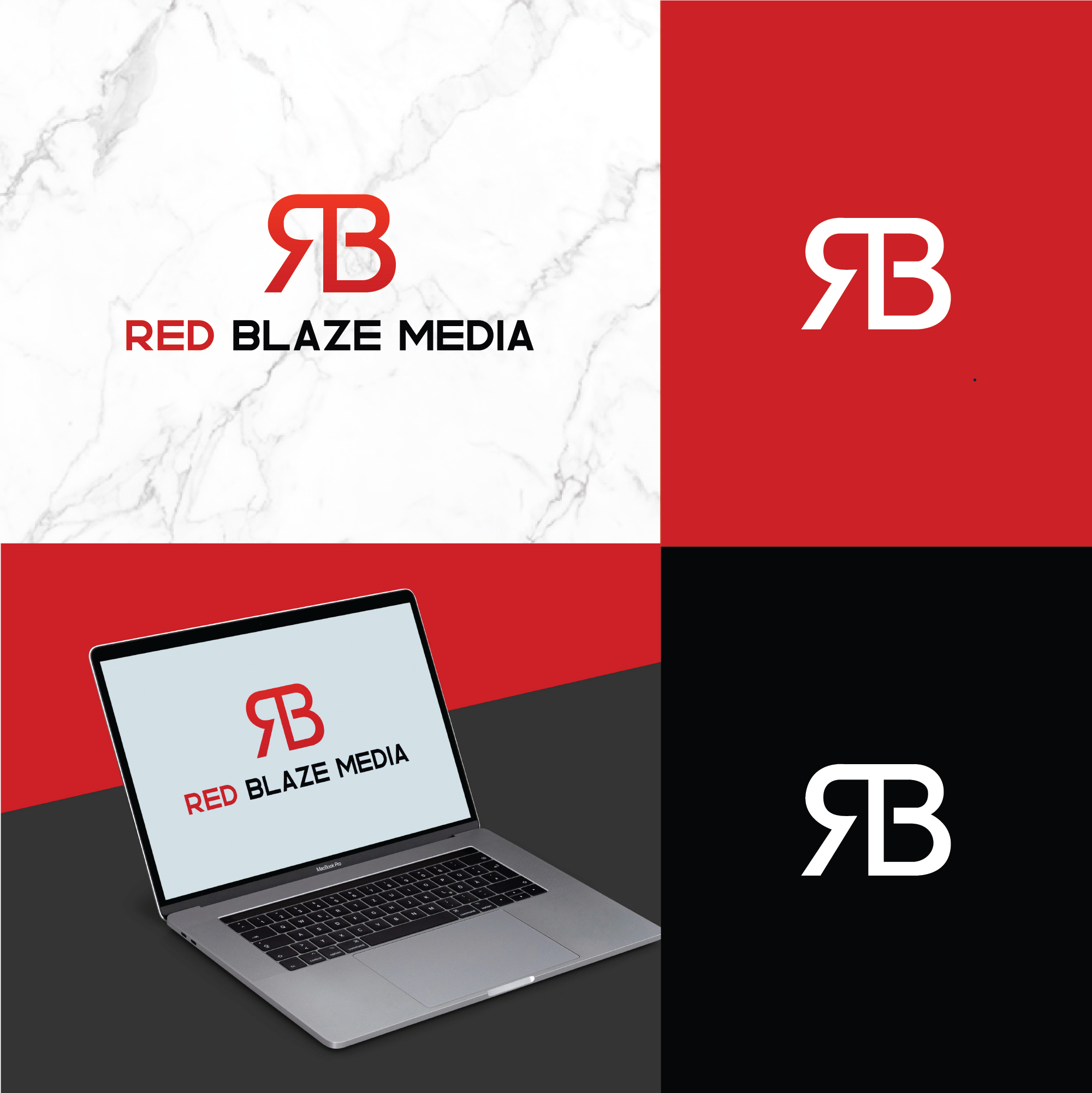 Logo Design by MarkazAlrusumatOfficial for Red Blaze Media | Design #23841404