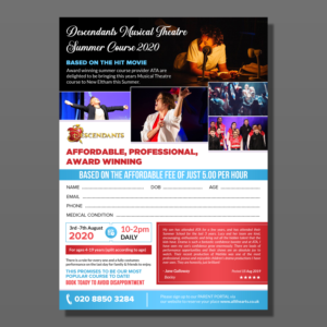 Descendants Summer Course 2020 | Diseño de Flyer por aspiremedia