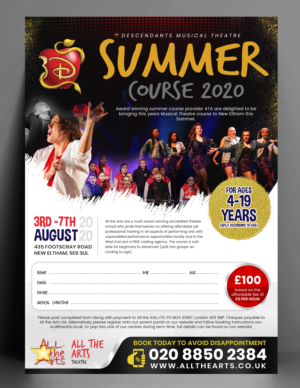 Descendants Summer Course 2020 | Diseño de Flyer por SAI DESIGNS