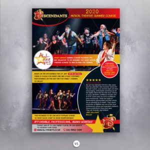 Descendants Summer Course 2020 | Diseño de Flyer por DA.