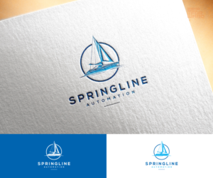 SpringLine Automation or SpringLine or SLA | Logo Design by step forward 2
