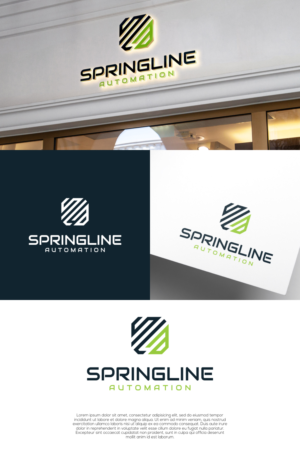 SpringLine Automation or SpringLine or SLA | Logo Design by laba tiada henti