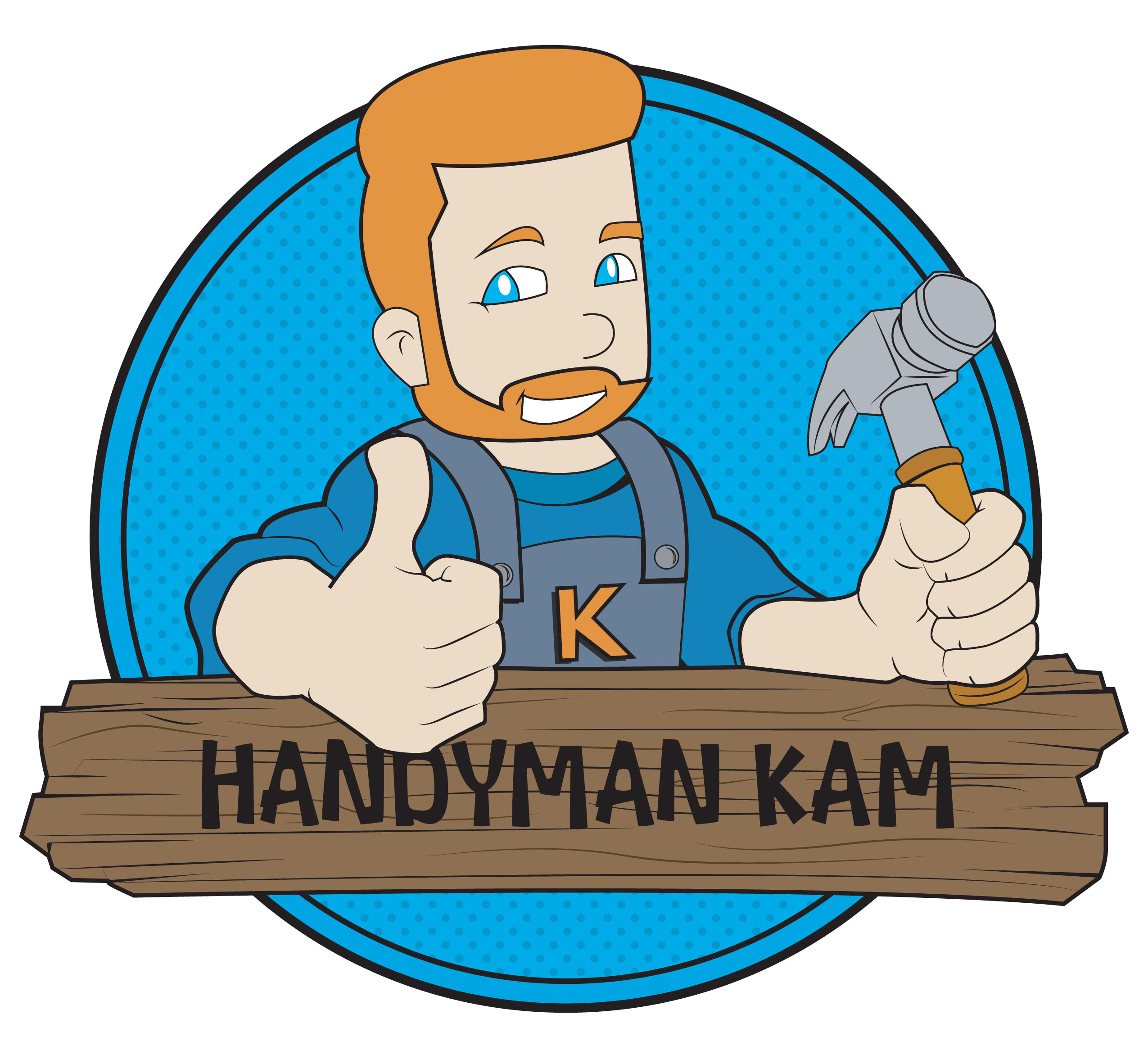 Logo Design by Nat Boe for Handyman Kam | Design #23831984