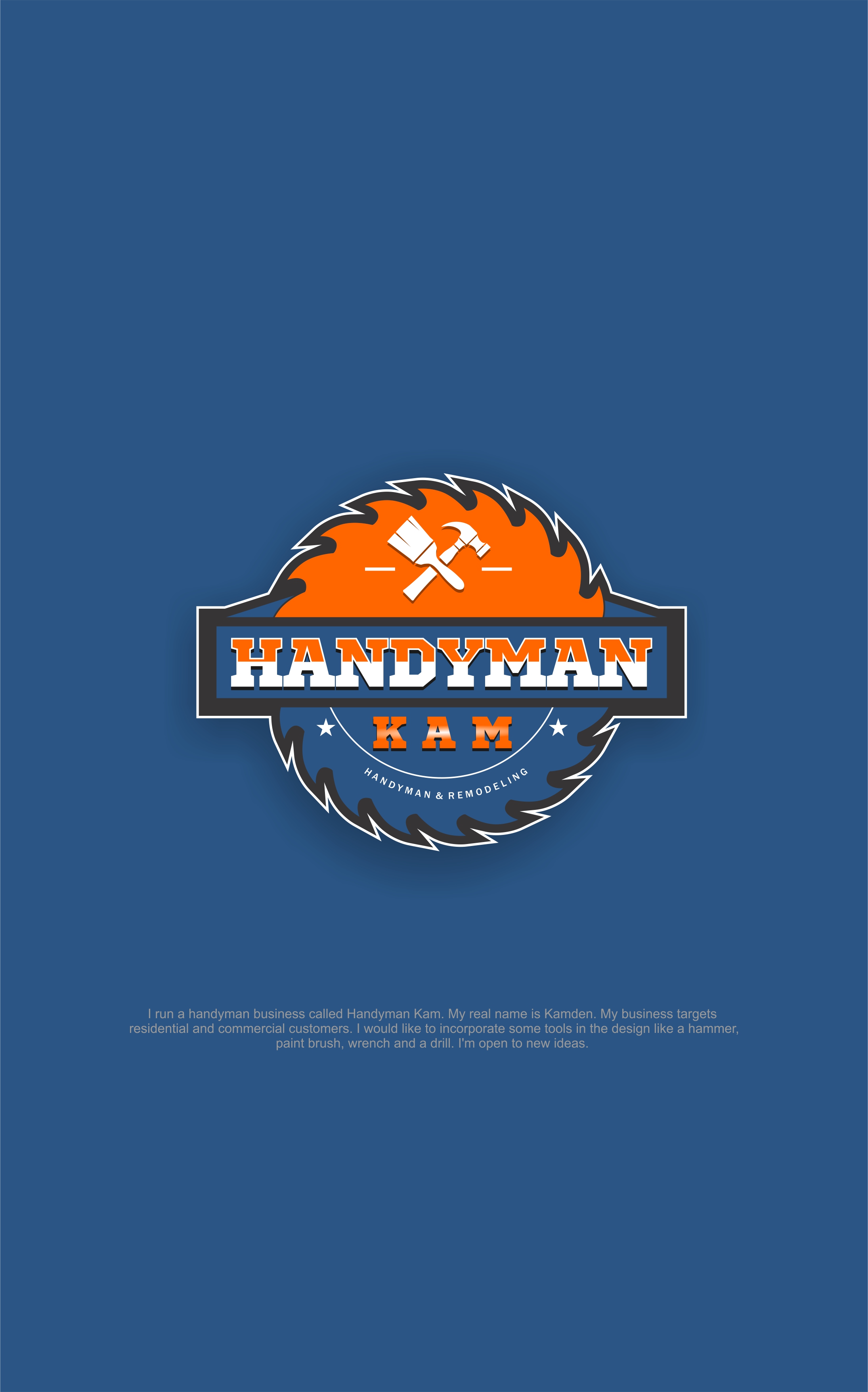 Logo Design by alok bhopatkar for Handyman Kam | Design #23893751