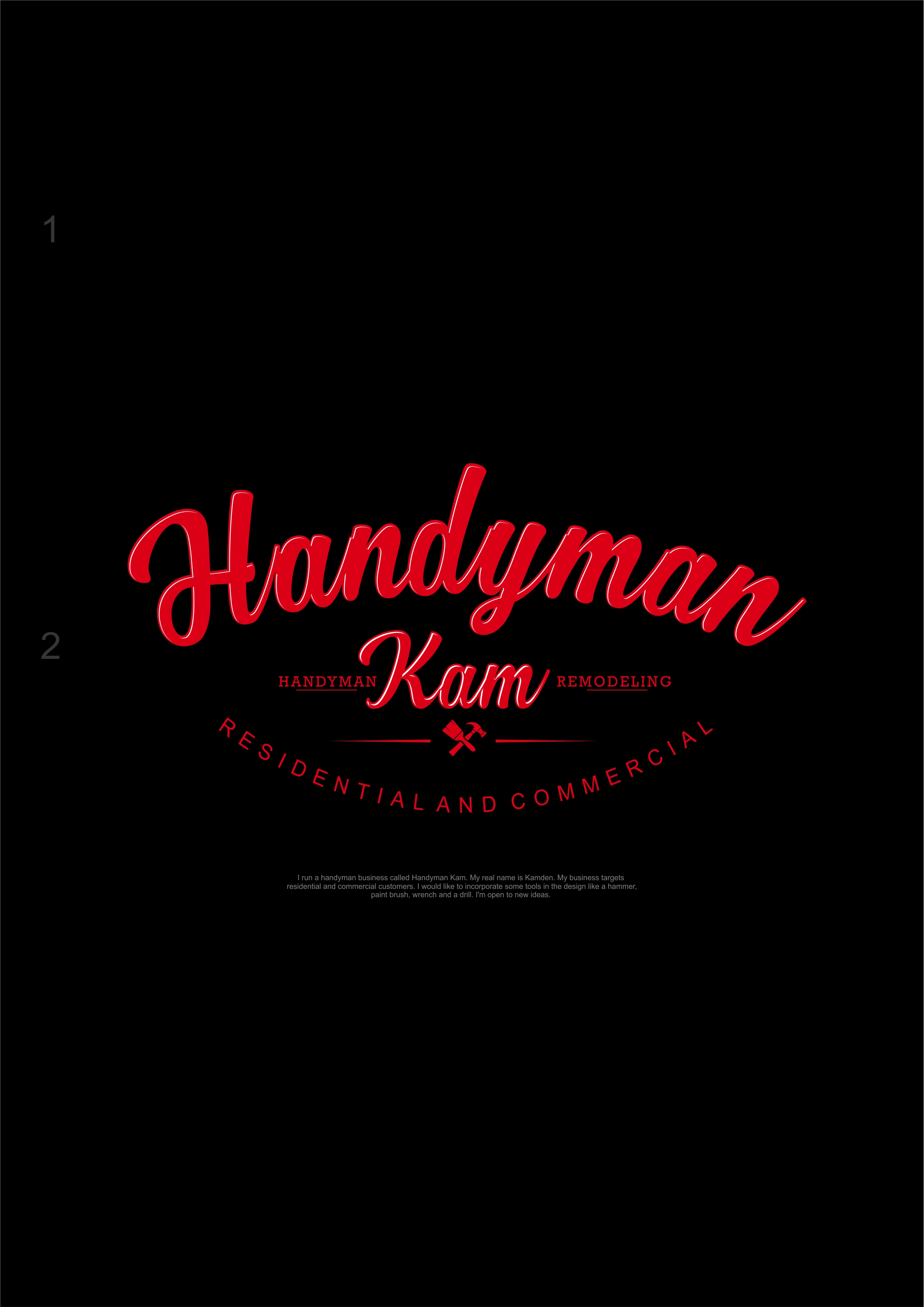 Logo Design by alok bhopatkar for Handyman Kam | Design #23911733