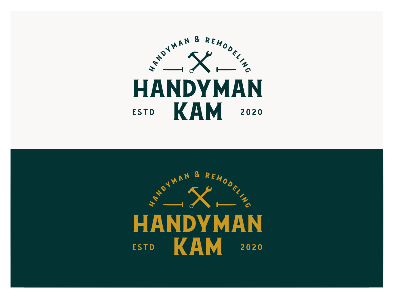 Logo Design by wonderland for Handyman Kam | Design #23838149