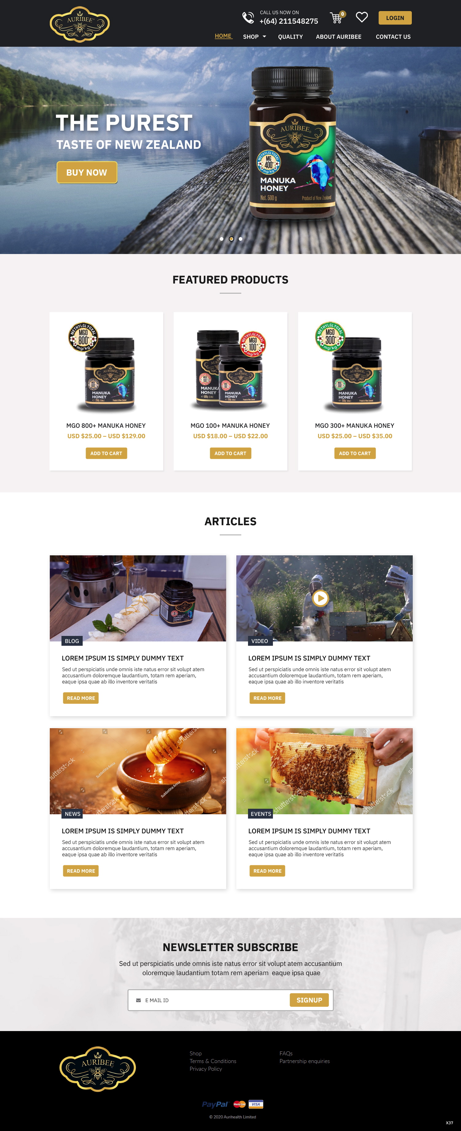 Web-Design von pb für Aurihealth | Design #23830573